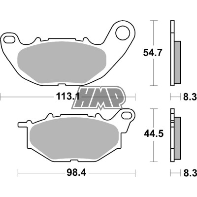 Pastilhas travão YAMAHA YP RA XMAX ABS 125 / YP XMAX 300 / 229CT - SBS
